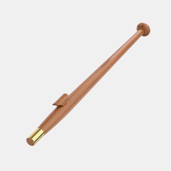 Flaggstång båt Roca, teak, 75 cm, Ø25 mm