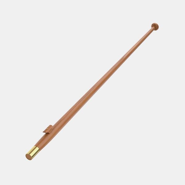 Flaggstång båt Roca, teak, 120 cm, Ø32 mm