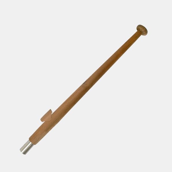 Flaggpaket med båtflagga Adela Royal, Sverige, bomullsliknande polyester (230 g / m²), 70 x 44 cm + flaggstång Ø25 mm, 75 cm i teak