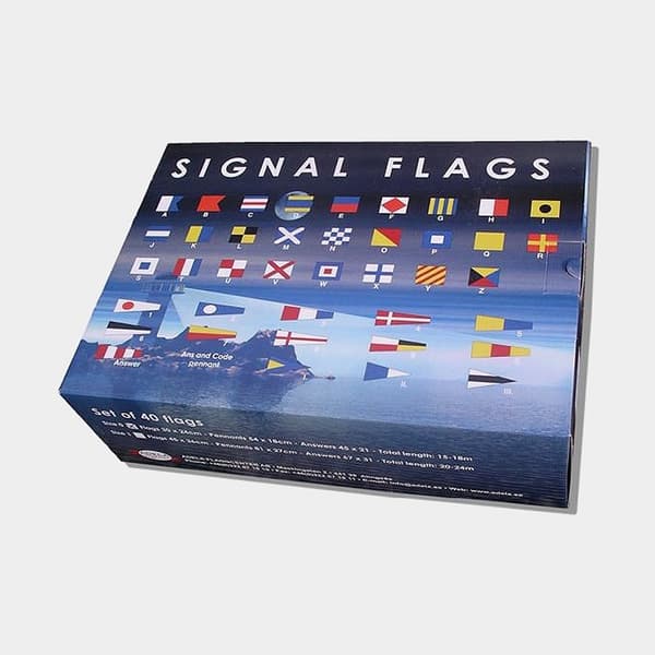 Signalflaggor / flaggspel Adela, 40 st internationella flaggor, 60 x 48 cm