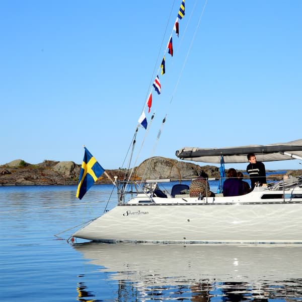Flaggspel med signalflaggor NOCK Eggegrund, 36 flaggor, 30 x 10 cm / 18 x 15 cm, 11 meter