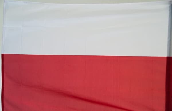 Polsk flag 112x75 hvid og rød