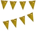 Miniatyrbild 1 av 2: Vimpelgirlang Guld Perfekt som Festdekorationer 10 meter Skapa Feststämning på Bröllop, Barnkalas, Studentfest och Födelsedag