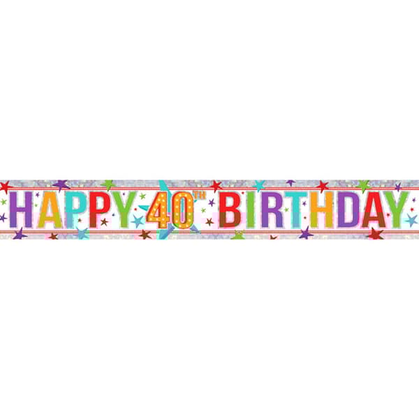 Amscan Holographic Foil Banner