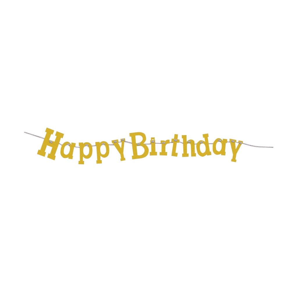 Bristol Novelty Glitter Happy Birthday Banner