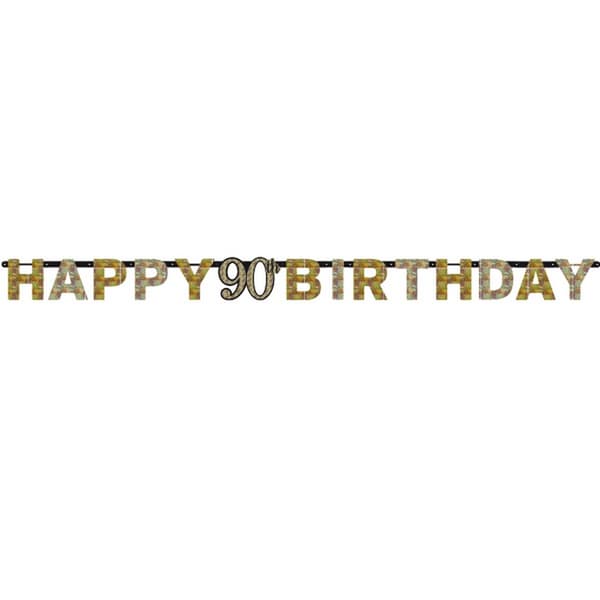 Amscan Prism Sparkling Celebration Milestone Birthday Letter Banner