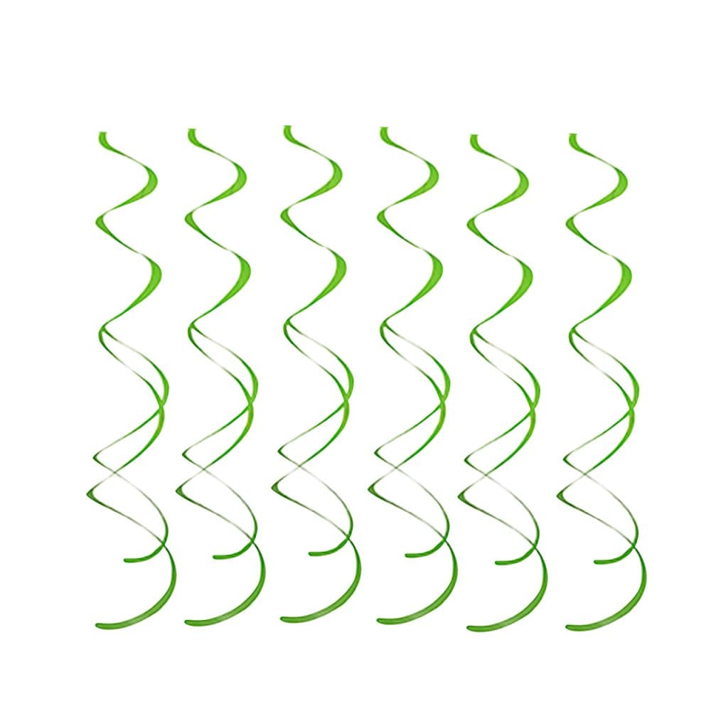 Unique Party Plastic Swirls Decorations (Pack Of 8)