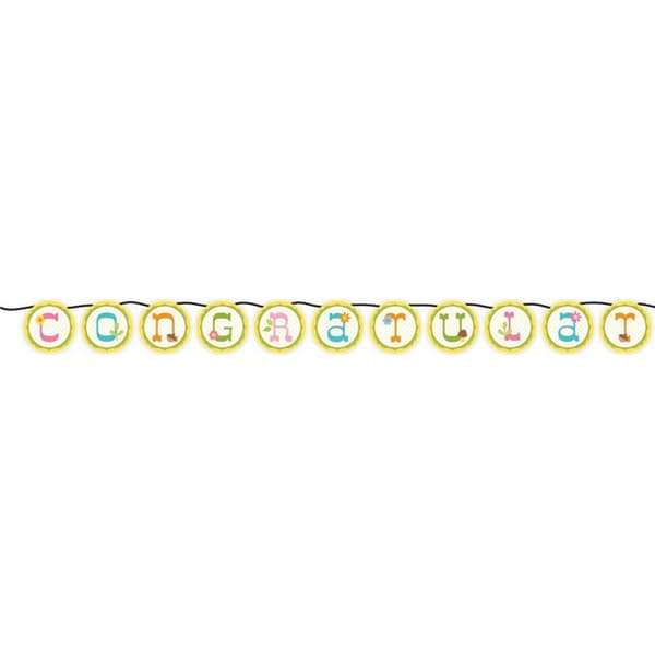 Creative Converting Happi Tree Congratulations Banner Multicoloured One Size