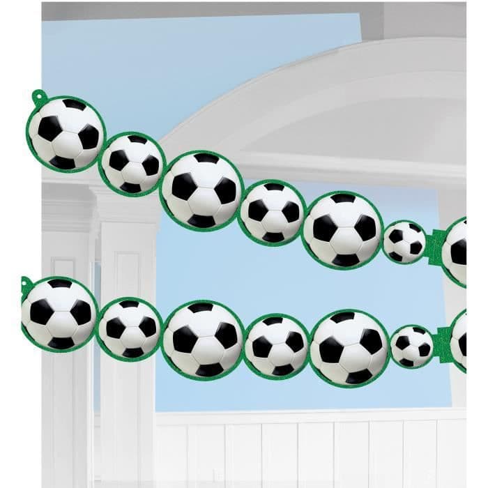 AMSCAN Championship Soccer paperihihnat 243 x 14 cm