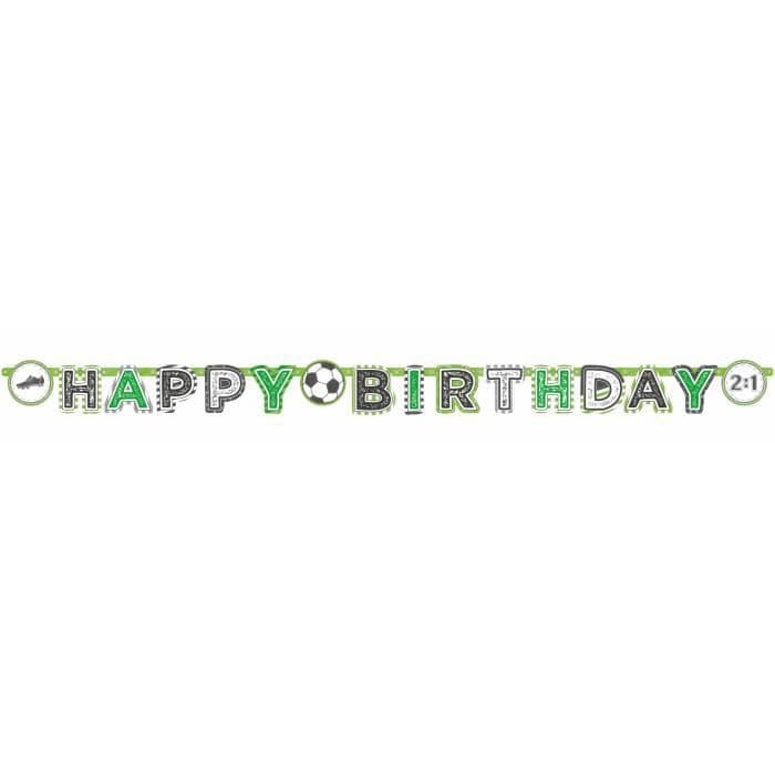 AMSCAN Happy Birthday Kicker -juhlakirjaimen seppele 200 x 15 cm