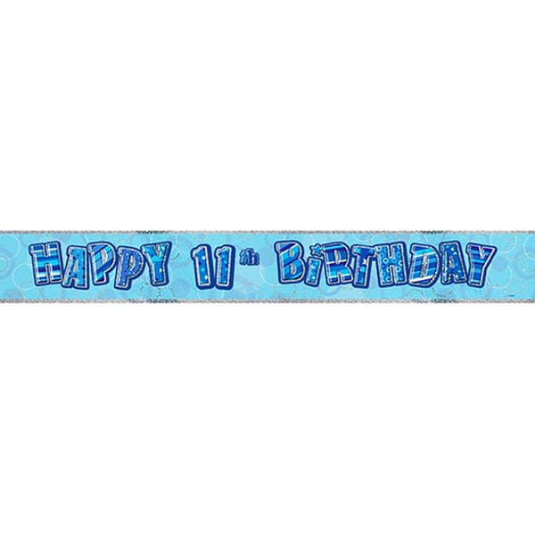 Unique Party Børns Happy Birthday Glitz Folie Banner