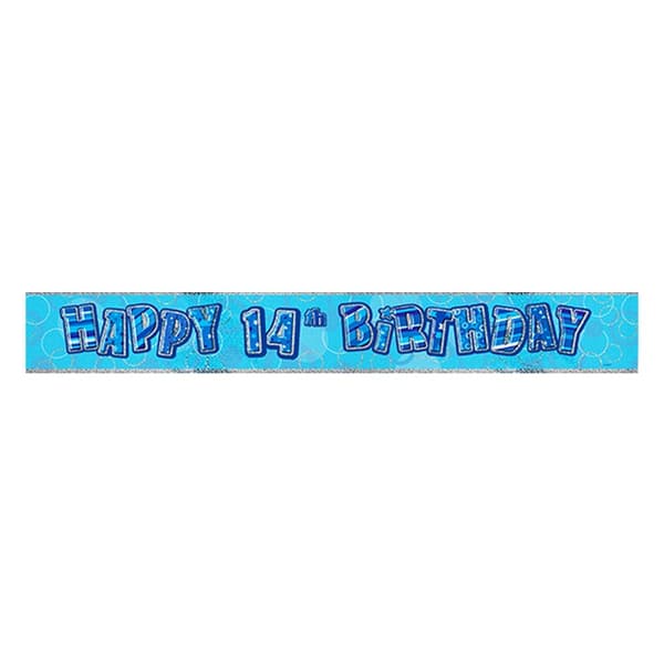Unique Party Childrens Happy Birthday Glitz Foil Banner