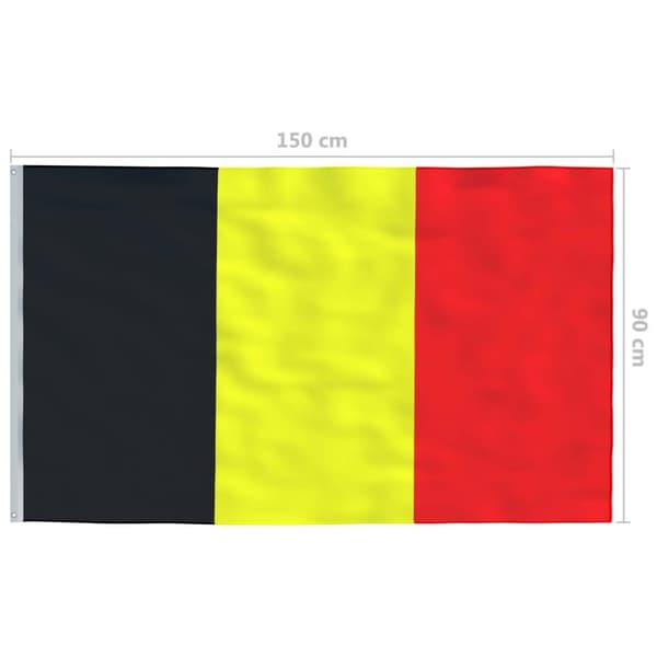 vidaXL det belgiske flag 90x150 cm