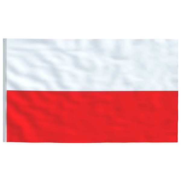 vidaXL Polens flagga 90x150 cm