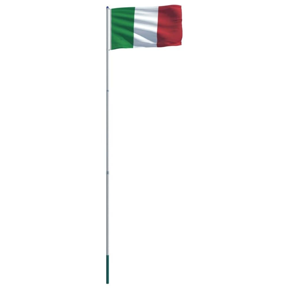 vidaXL Italian lippu ja tanko alumiini 6 m