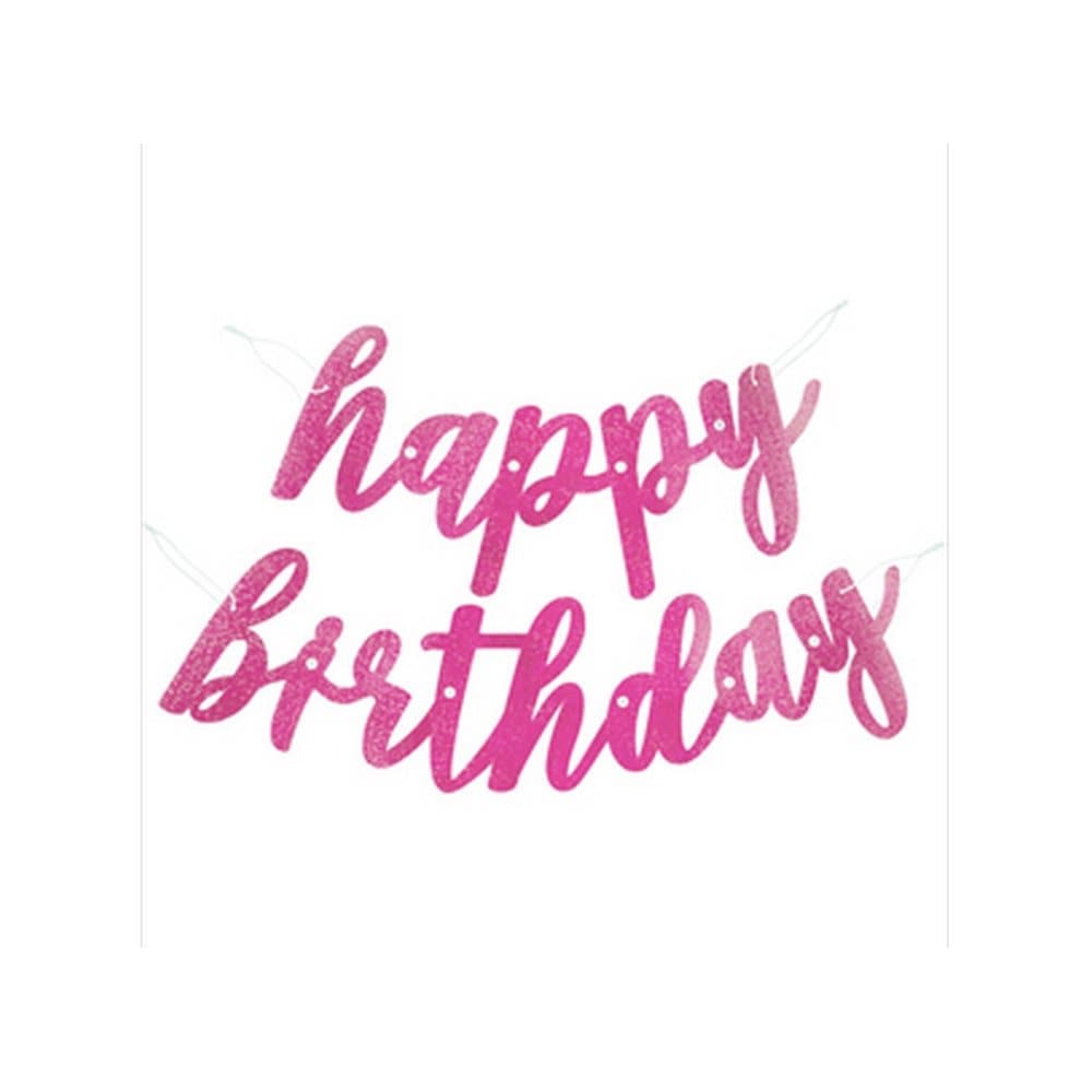 Unique Party Happy Birthday Glitz Banner