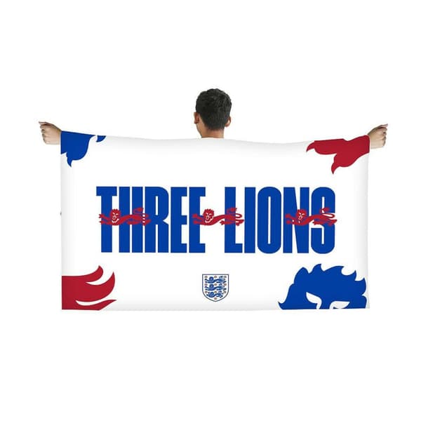England FA Unisex Adult Flag Cape White/Blue/Red One Size
