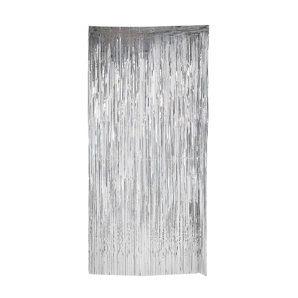 Glitterdraperi Silver 92 x 240 cm
