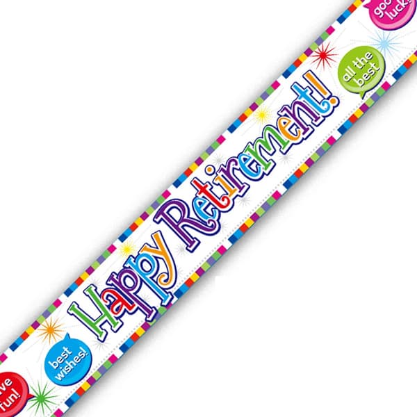 Oaktree Foil Retirement Banner (Pack of 6) Multicoloured One Size