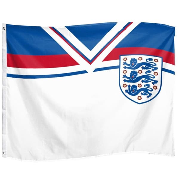 England FA 1982 Retro Flag White/Blue/Red One Size