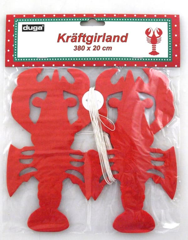 Girlang Kräfta Kräftskiva 380x20 cm
