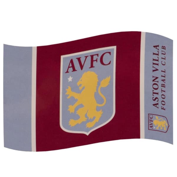Aston Villa FC Flag i farveblok Claret Red/Blue/Yellow One Size