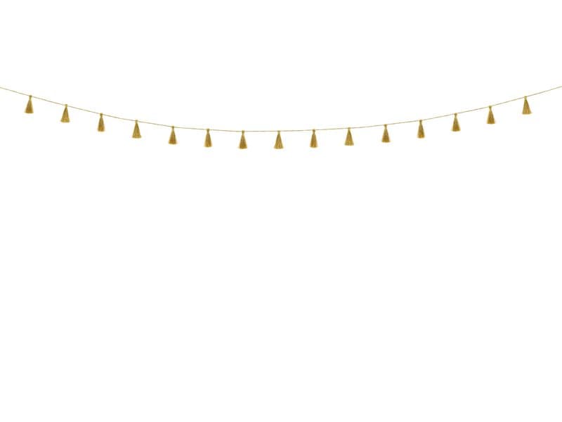 Vimpel tassel/tofsar guld