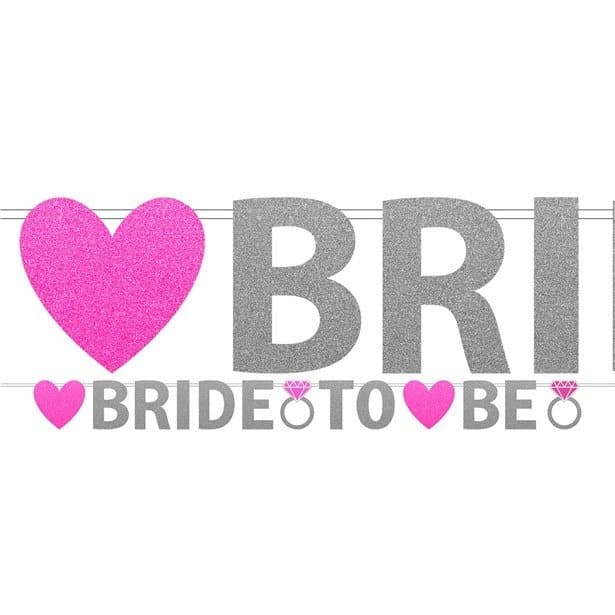 Vimpel "Bride to be" glitter