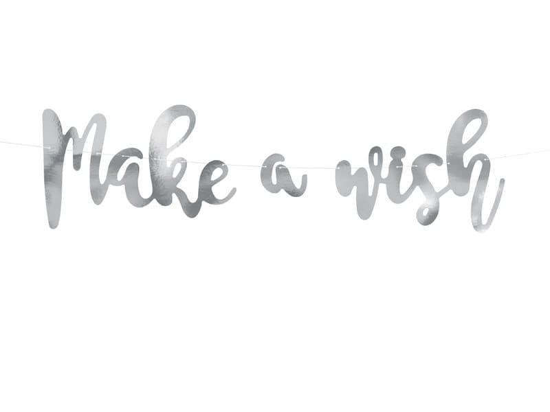 Vimpel "Make A Wish" silver