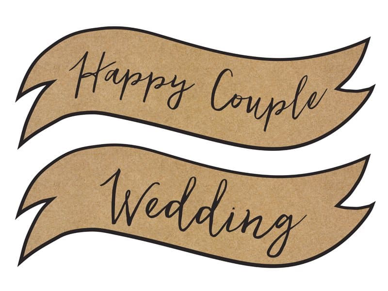 Vimpel Happy Couple/Wedding