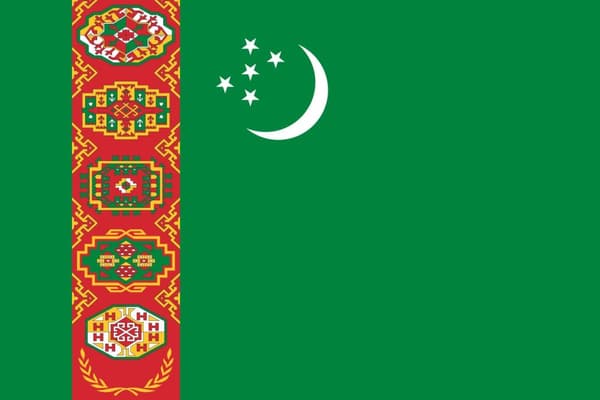 Turkmenistan flagg