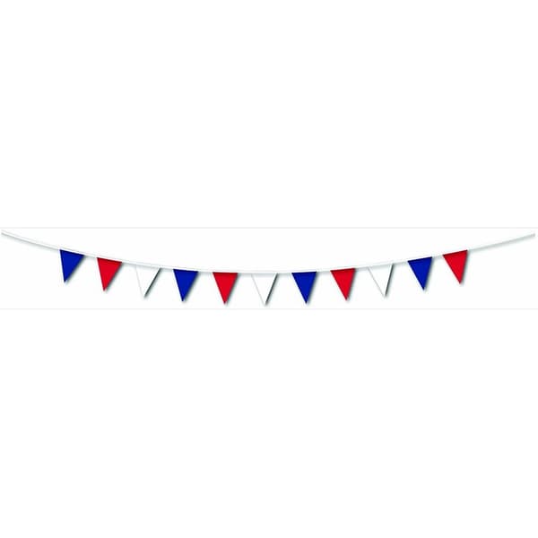 Amscan Pennant Bunting Red/Blue/White One Size