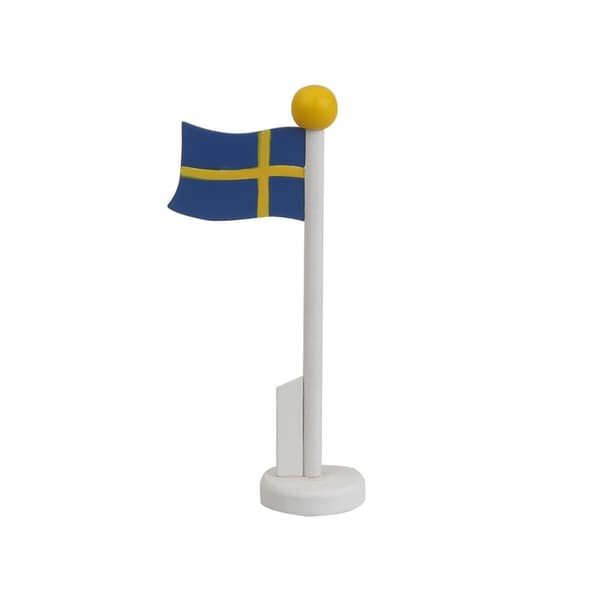 Bordflag 14 cm træflag Sverige