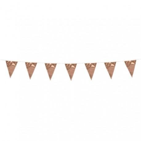 Flaggirlang Metallic Roséguld