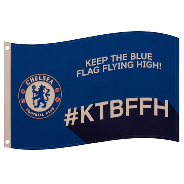 Chelsea FC Hold det blå flag højt flag med slogan Flag Blue/Black/White One Size