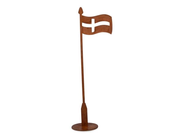Bordsflagga Flagga Rost Metall 40 cm