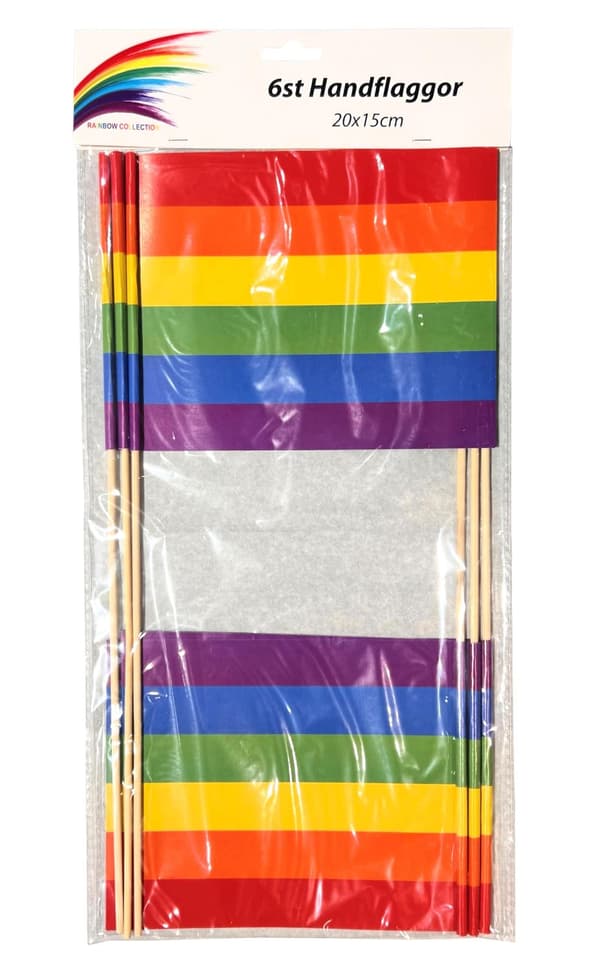 Pride Flagga 6-pack Papp HBTQ+
