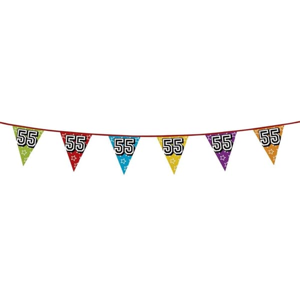 Party Shop 55th Birthday Banner Multicoloured One Size