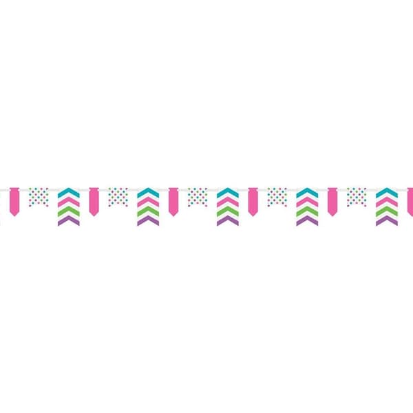 Unique Party Paper Polka Dot and Chevron Bunting