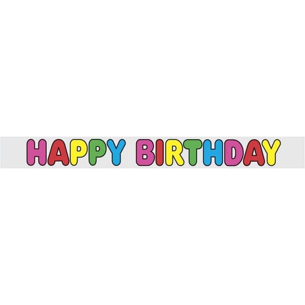 Unique Party Foil Happy Birthday Banner