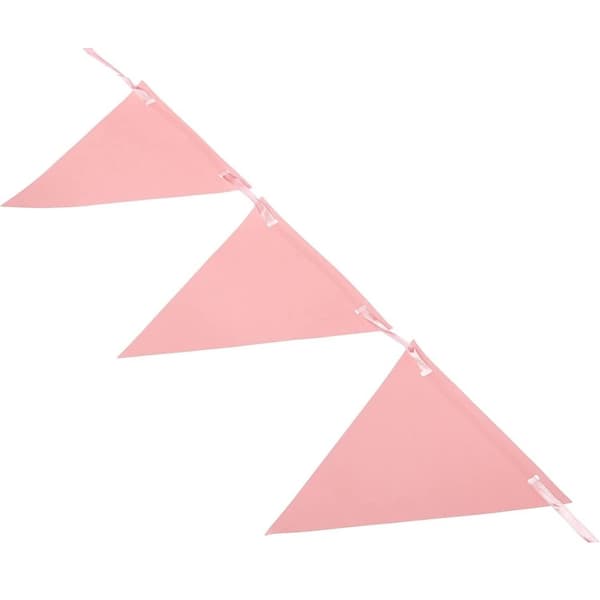 Amscan Paper Pennant Banner Baby Pink One Size