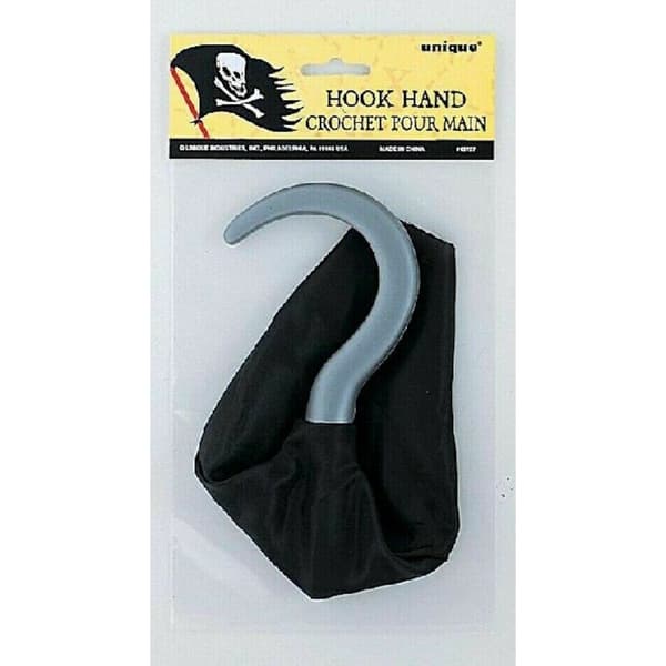 Unique Party Piratkrok tillbehör till kostym Black/Grey One Size