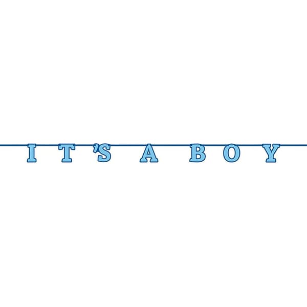 Unique Party It´s A Boy Baby Shower Banner Blue One Size