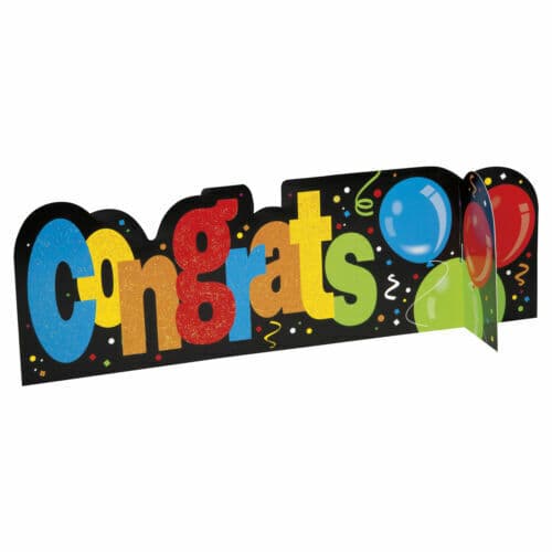Unique Party Congratulations Balloons Table Decoration Multicoloured One Size