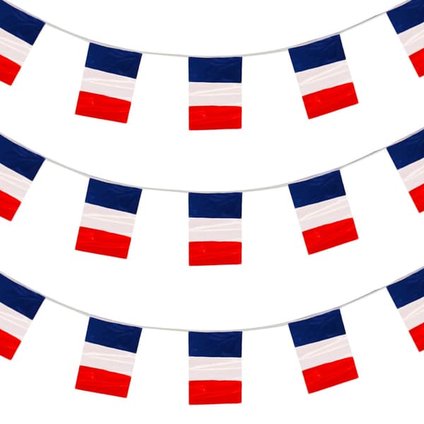 Amscan Pride Passion French Flag Party Bunting Blue/White/Red One Size