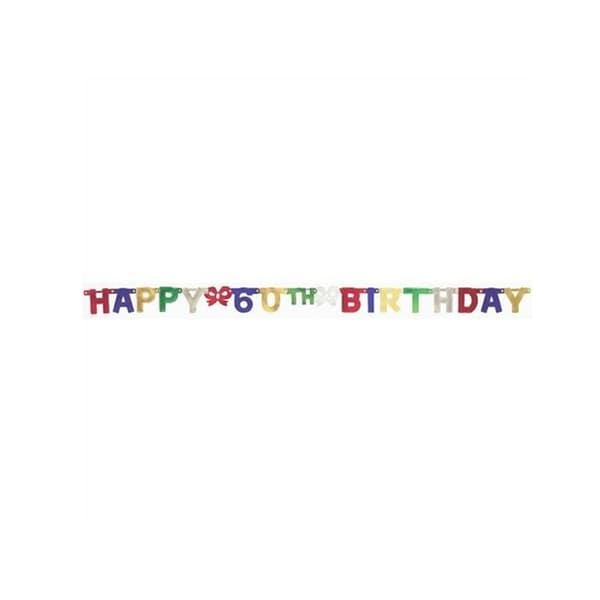 Creative Party 60th Birthday Banner