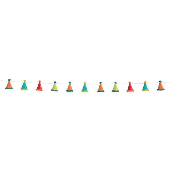 Unique Party Pom Pom Garland Multicoloured One Size