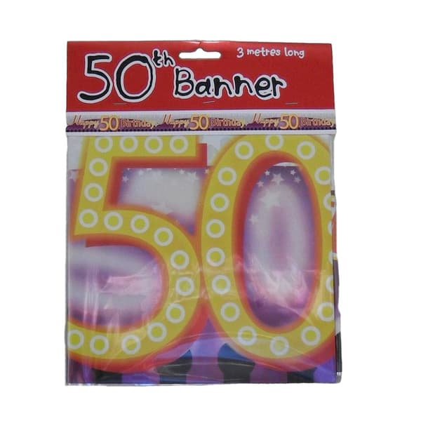 50th Birthday Banner