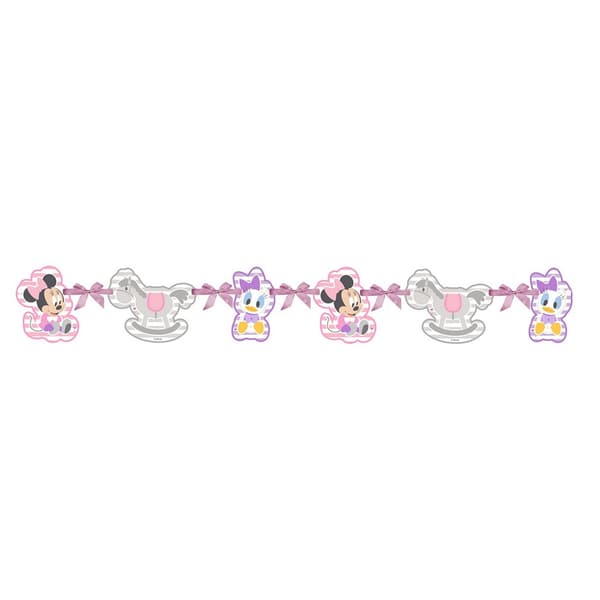 Disney Ciao Paper Baby Minnie Mouse Banner Multicoloured One Size