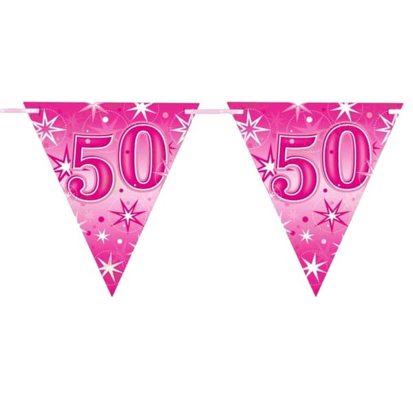 Qualatex Sparkle 50th Birthday Bunting